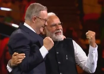 Prime Minister Narendra Modi with his Australian counterpart Anthony Albanese.